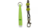 ACME Hundepfeife mit Perlen Pfeifenband, hellgrün